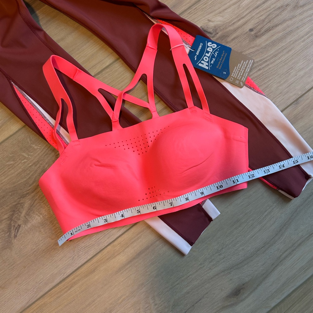 NWT Brooks Athletic Set Running Sports Bra (Small) and Leggings (X-Small) - Picture 7 of 10